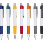 CP36 – Caneta esferográfica plástica corpo branco – Promocional