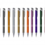CM101(fina) – Caneta esferográfica metálica em diversas cores personalizada – Promocional