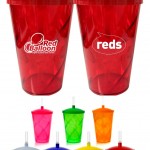 COAC500 – Copo acrílico 550 ml com tampa  e canudo – Personalizado
