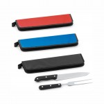 AB94137SP – Kit churrasco. Aço inox e PP – Promocional